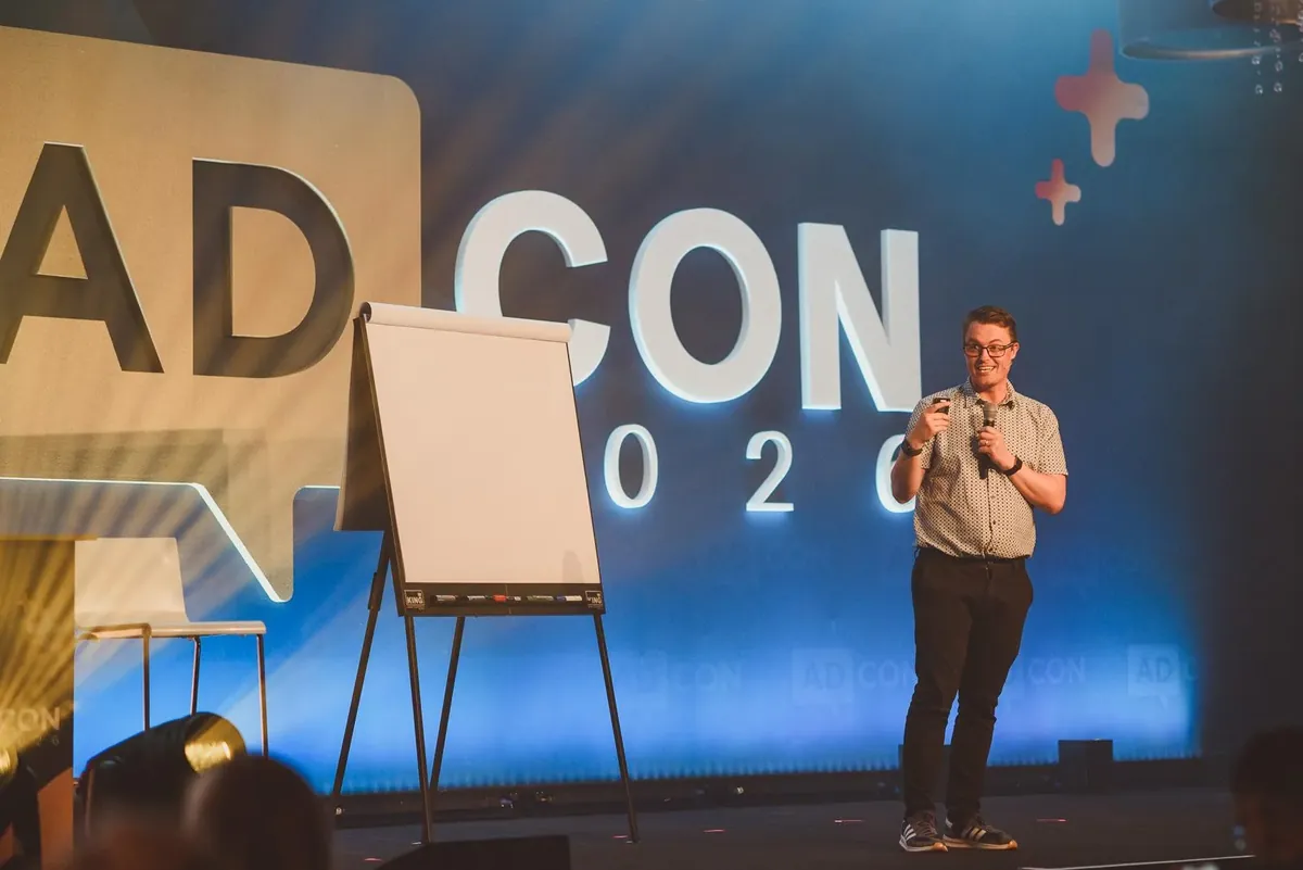 Paul Green delivering a live event session